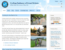 Tablet Screenshot of cycling-embassy.org.uk